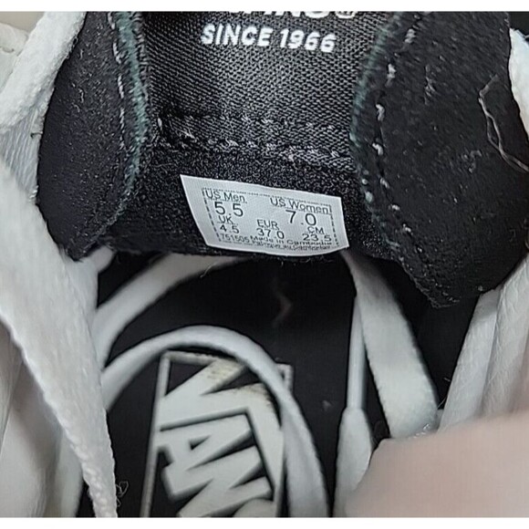 VANS SK8-HI (PEACE PAISLEY) BLACK / TRUE WHITE VN0A5JMJB0E Women's 7.0 - Picture 8 of 10